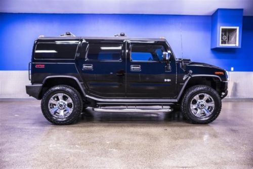 2005 hummer h2 low miles 69k leather sunroof dvd roof rack nerf bars