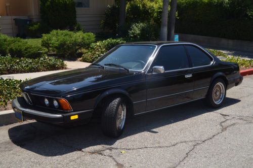 Bmw 630 csi sedan 1983  *great condition* - black on black - rebuilt engine!