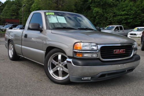 2002 gmc sierra 1500 custom wheels rear air suspension low miles no reserve