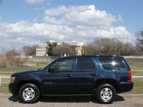 09 tahoe lt2 blue/tan lthr wuad buckets 3rd row 1-owner immaculate