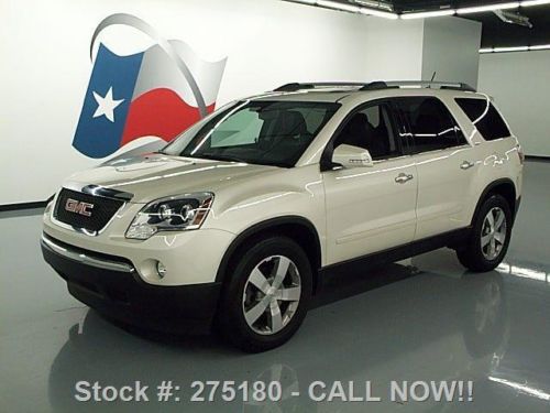 2011 gmc acadia slt htd leather dual sunroof dvd 29k mi texas direct auto