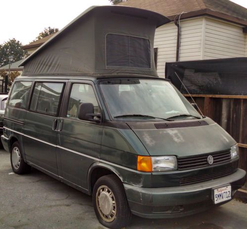 1993 volkswagen eurovan mv pop top camper passenger van 3-door 2.5l vw vanagon