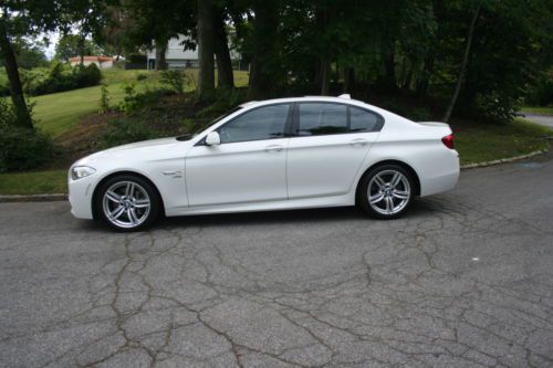 2012 bmw 535 xdrive*white*m sport*tech pkg*premium*cold weather*msrp $66,045.00