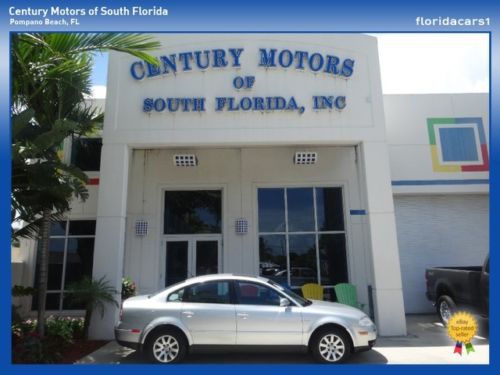 2002 volkswagen passat gls low miles leather fl 1 owner niada certified