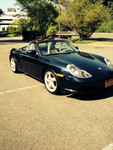 2003 porsche boxter s, midnight metallic blue six speed convertible