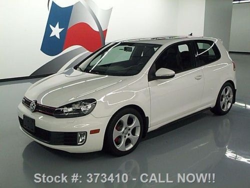 2010 volkswagen gti turbo 6-spd htd leather sunroof 63k texas direct auto