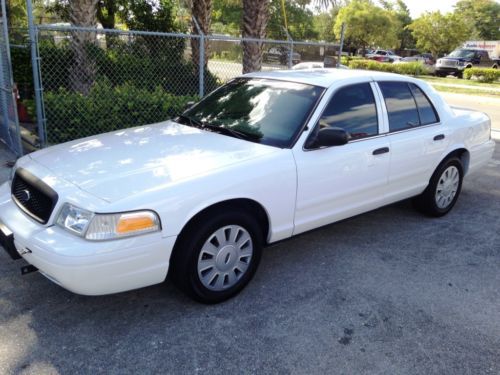 Ford crown victoria sedan white police package