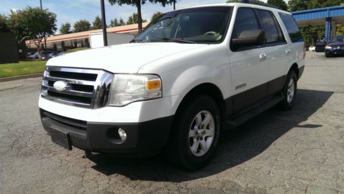 White 2007 ford expedition xlt sport utility 4-door 5.4l advancetrac rsc leather