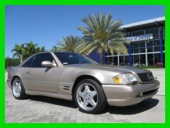 01 desert silver sl-500 5l v8 convertible *heated seats *amg wheels *low miles