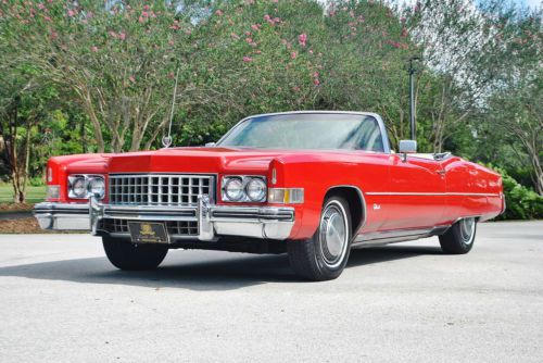 Simply beautiful 1973 cadillac eldorado convertible low miles right colors sweet