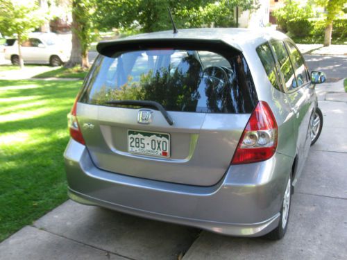 2007 Honda Fit Sport Hatchback 4-Door 1.5L, Silver. All maintenance records., image 2