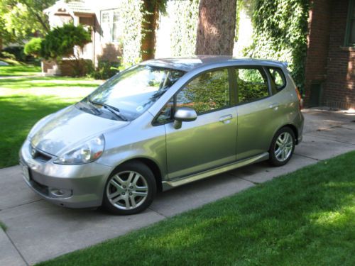 2007 Honda Fit Sport Hatchback 4-Door 1.5L, Silver. All maintenance records., image 4