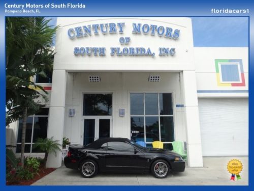 2003 ford svt cobra 10th anniv low miles leather fast niada certified