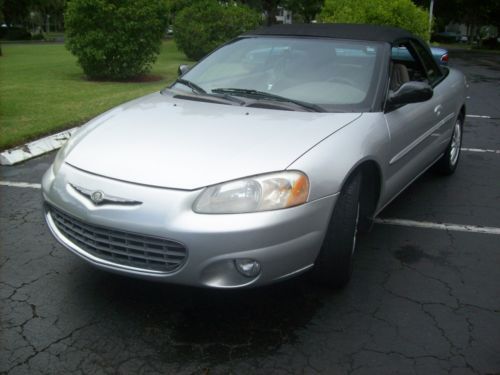 2003 chrysler sebring lxi convertible 2-door 2.7l,leather, no reserve,low miles