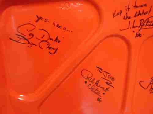 1969 Dodge Charger Dukes of hazzard Cast signed trunk lid, image 2