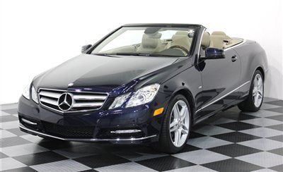 E350 cabriolet lunar blue navi amg sport heated seats low miles warranty loaded