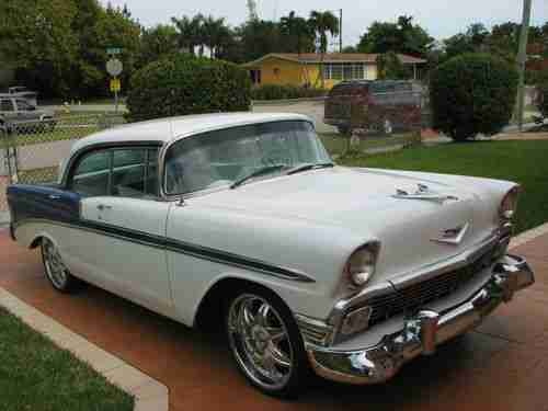 1956 NO POST SEDAN TOTAL RESTORATION LOOKS AND RIDES EXCELLENT RARE NO POST !!!, image 2