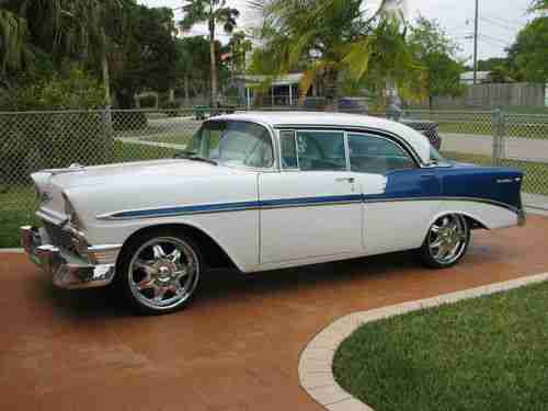 1956 NO POST SEDAN TOTAL RESTORATION LOOKS AND RIDES EXCELLENT RARE NO POST !!!, image 4