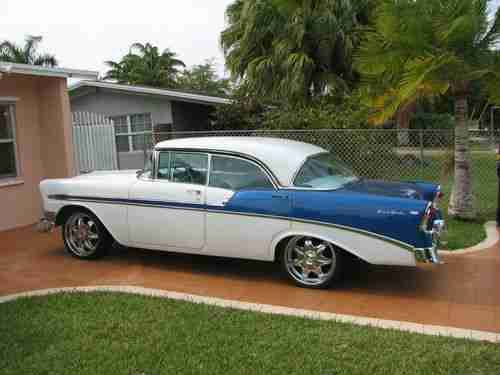 1956 NO POST SEDAN TOTAL RESTORATION LOOKS AND RIDES EXCELLENT RARE NO POST !!!, image 6