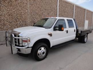 2008 ford f350 lariat crew cab diesel-4x4-flatbed