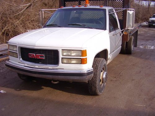 1995 gmc 3500 4x4 flatbed dump