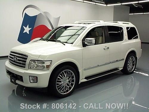 2007 infiniti qx56 sunroof nav dvd rear cam 22's 72k mi texas direct auto