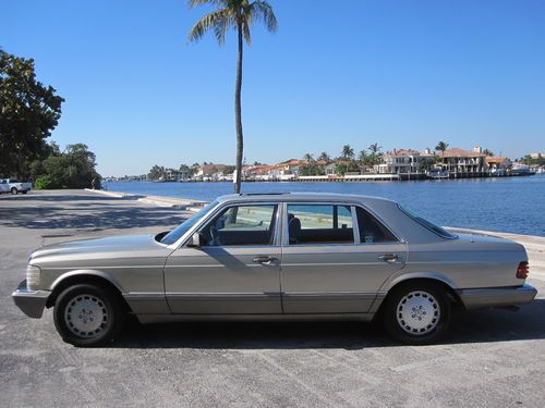 1989 mercedes-benz 420sel low miles clean autocheck garage kept books &amp; records