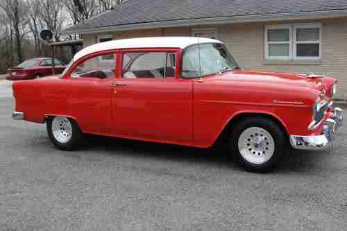 55 CHEVY 2 DOOR SEDAN POST 150 327 5 SPEED DISC BRAKES, US $20,000.00, image 7