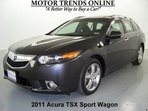 Sport wagon sunroof bluetooth leather htd seats premium audio 2011 acura tsx 21k