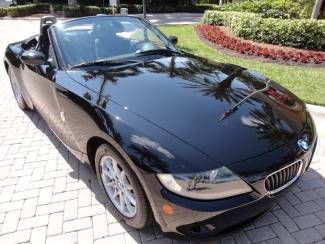 2005 black z4 2.5i! florida car clean carfax, automatic, powered convertible top