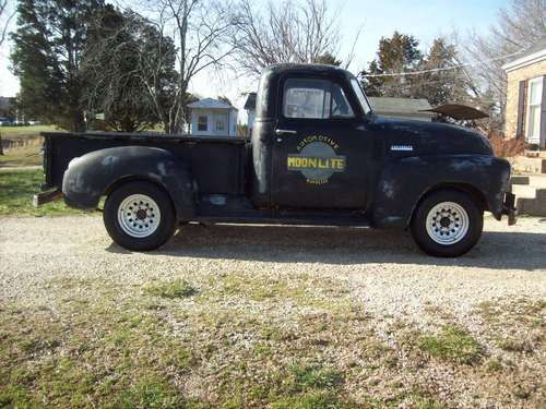 1951 chevy 1/2 ton shortbed 235 ci 3 speed fenton dual exhaust manifold