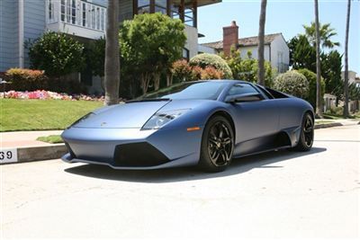 2009 factory lamborghini auto show press car matte blue