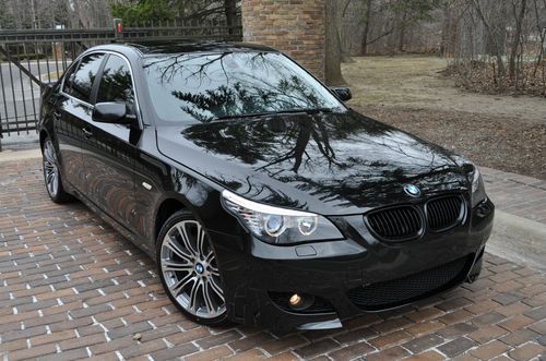 2010 bmw 528i.no reserve.leather/moon/19" m sport wheels/heated/fogs/rebuilt