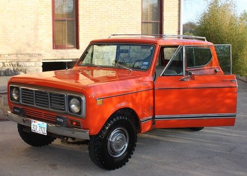 Scout, international harvester, 1976, original orange paint, excellent condition