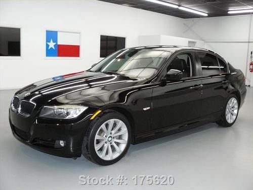 2010 bmw 328i sedan auto sunroof wood blk on blk 23k mi texas direct auto