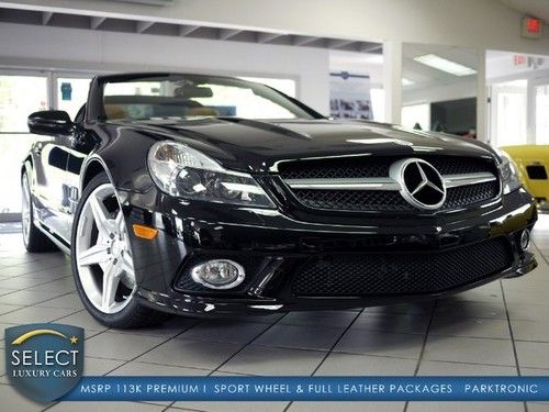 Msrp $114k sl550 p1 sport wheel &amp; full leather pkg keyless go sat parktronic