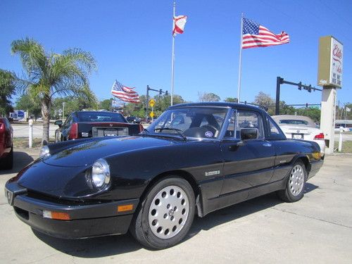 1989 alfa romeo spider quadrifoglio verde, hard top/softop, clean!!