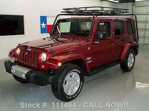 2012 jeep wrangler unltd sahara 4dr hardtop 4x4 6spd 1k texas direct auto