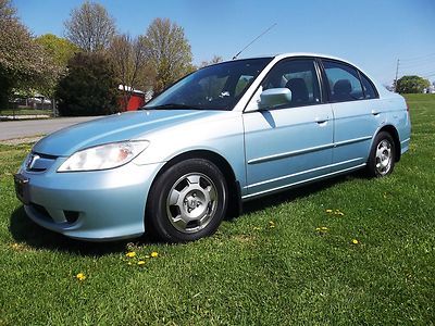 2005 05 89000 miles civic 04 hybrid 45 mpg 03 manual non smoker 01 no reserve 02