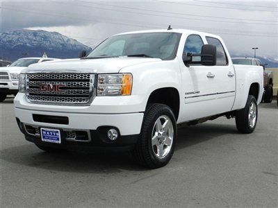 Crew cab slt denali 4x4 duramax diesel allison leather heated cool seats loaded