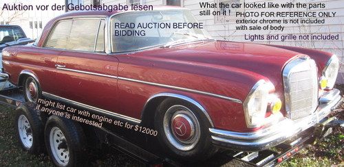 Mercedes-benz 300se coupe - body only - 1965 no drivetrain 111 112