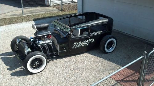 1929 ford model a hot rod rat rod chopped channeled jalopy vintage sbc