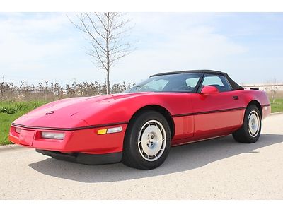 1986 chevrolet corvette convertible indy 500 pace car 4 speed only 33,000 miles