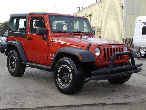 2009 jeep wrangler x damaged non repairable title manual trans low miles l@@k!!