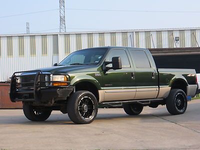 99 f250 lariat (7.3) power-stroke 4wd swb lifted bumpers carfax 20s nitto texa$!