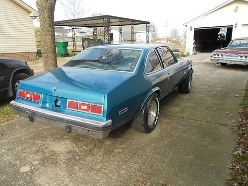 1977 chevy nova concour aqua blue 2door coupe