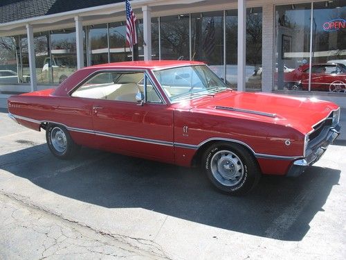 1968 dodge dart gt factory red 360 ac sure grip