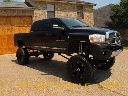 2006 dodge mega cab 18" lift laramie diesel 4x4 fully loaded low miles