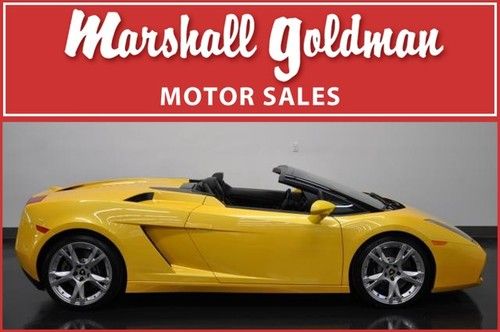 2006 lamborghini gallardo spyder pearl yellow black e gear only 11,900 miles