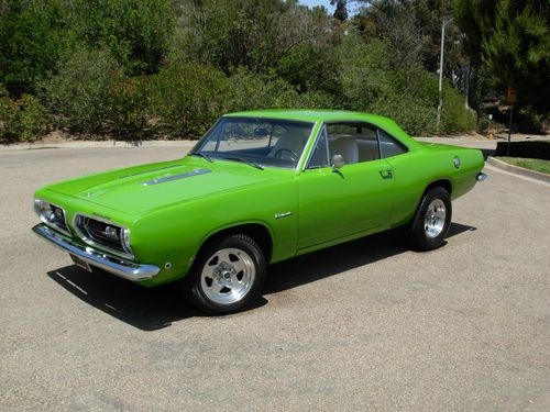 1968 plymouth barracuda,440,727,dana 60,sublime green